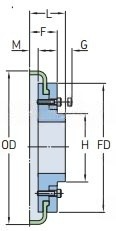Фланец PHE F220RSBFLG